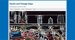 Desktop Screenshot of classicandvintageamps.com